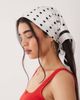 DesignB London DesignB London headscarf in cream polka dot print-White - 3