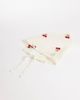 DesignB London DesignB London headscarf with enbroidered cherries in white - 1