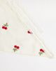 DesignB London DesignB London headscarf with enbroidered cherries in white - 3