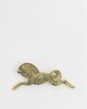 DesignB London DesignB London horse brooch in antique gold tone - 1