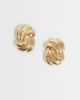 DesignB London DesignB London intertwined stud earrings in gold - 1