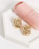 DesignB London DesignB London intertwined stud earrings in gold - 2