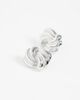 DesignB London DesignB London intertwined stud earrings in silver - 4