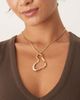 DesignB London DesignB London irregular molten pendant necklace in gold - 1