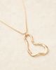 DesignB London DesignB London irregular molten pendant necklace in gold - 2
