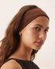 DesignB London DesignB London jersey headband in chocolate brown - 1