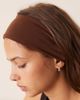 DesignB London DesignB London jersey headband in chocolate brown - 2