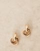 DesignB London DesignB London knot doorknocker earrings gold - 2