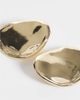 DesignB London DesignB London large pebble stud earrings in gold - 3