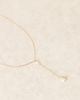 DesignB London DesignB London lariat necklace with pearl pendant in gold - 2