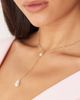 DesignB London DesignB London lariat necklace with pearl pendant in gold - 3