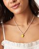 DesignB London DesignB London lemon pendant pearl chain necklace in gold - 1