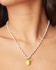 DesignB London DesignB London lemon pendant pearl chain necklace in gold - 2
