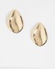 DesignB London DesignB London liquified large stud earrings in gold - 1