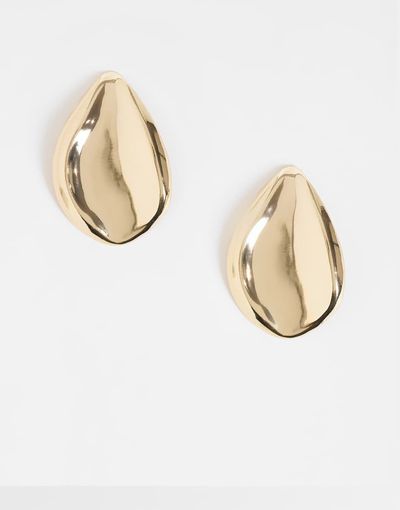 DesignB London DesignB London liquified large stud earrings in gold