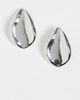 DesignB London DesignB London liquified large stud earrings in silver - 1