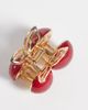 DesignB London DesignB London metal cherry hair claw in red - 3