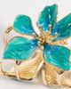 DesignB London DesignB London metal flower hair claw in blue - 2