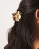 DesignB London DesignB London metal flower hair claw in gold tone - 1