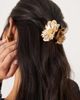 DesignB London DesignB London metal flower hair claw in gold tone - 3