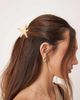 DesignB London DesignB London metal seashell hair claw in gold - 4