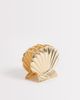 DesignB London DesignB London metallic shell hair claw clip in gold - 1