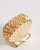 DesignB London DesignB London metallic shell hair claw clip in gold - 2