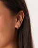 DesignB London DesignB London mini huggie hoop earrings in gold - 1