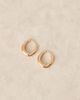 DesignB London DesignB London mini huggie hoop earrings in gold - 3