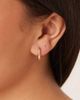 DesignB London DesignB London mini huggie hoop earrings in gold - 4