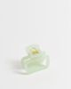 DesignB London DesignB London mini square hair claw clip in opaque mint green - 1