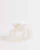 DesignB London DesignB London mini square hair claw clip in opaque white - 1