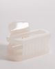 DesignB London DesignB London mini square hair claw clip in opaque white - 2