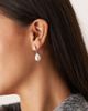DesignB London DesignB London minimal pearl drop earrings in gold - 1