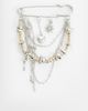 DesignB London DesignB London mixed metals multi charm brooch in silver tone and gold tone - 1