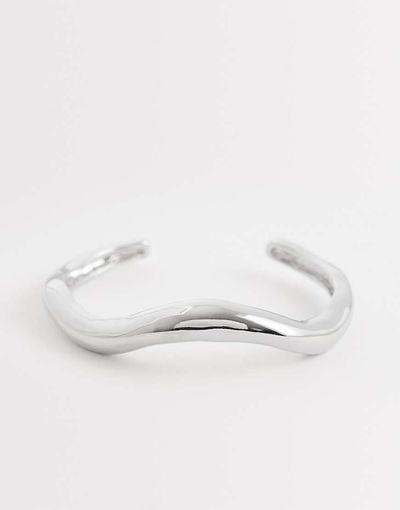 DesignB London DesignB London molten bangle bracelet in silver