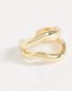 DesignB London DesignB London molten ear cuff in gold - 3