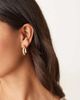 DesignB London DesignB London molten hoop earrings in gold - 1