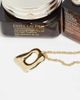 DesignB London DesignB London molten open square pendant necklace in gold - 2