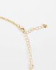 DesignB London DesignB London molten open square pendant necklace in gold - 3