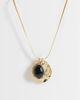 DesignB London DesignB London multi-pendant necklace with black resin detail in gold - 1