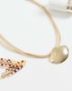 DesignB London DesignB London multicord and shield necklace in gold tone - 2