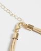 DesignB London DesignB London multicord and shield necklace in gold tone - 3