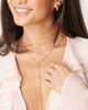 DesignB London DesignB London multilayered effect lariat necklace in gold - 1