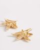 DesignB London DesignB London pack of 2 metal starfish hair clips in gold - 2