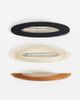 DesignB London DesignB London pack of 3 hair snaps in neutral - 1