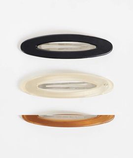 DesignB London DesignB London pack of 3 hair snaps in neutral