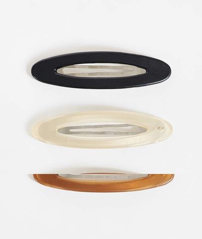 DesignB London DesignB London pack of 3 hair snaps in neutral