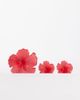 DesignB London DesignB London pack of 3 hibiscus flower hair claw clips in fushia pink - 1