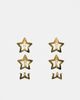DesignB London DesignB London pack of 6 star hair snap clips in gold - 1